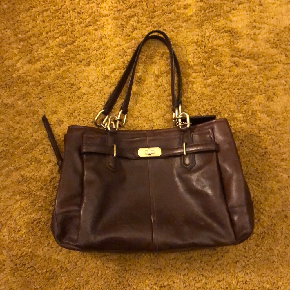 Leather Coach bag
